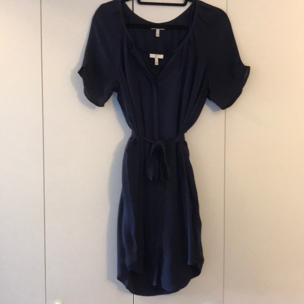 Silk Joie tunic with cotton slip